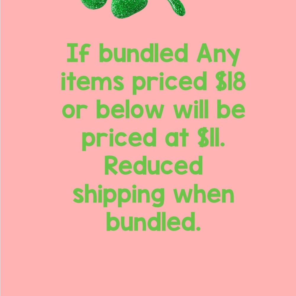 Sale!  Bundle your items!